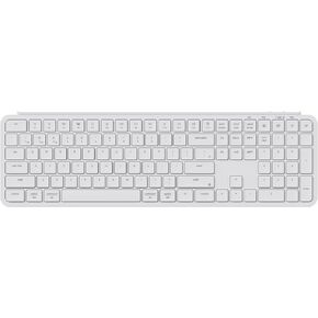 Keychron B6 Pro Ultra-Thin Wireless Keyboard, Full-Size QMK with Numeric Keypad Quiet Typing, 2.4 GHz/Bluetooth 5.2/Wired Connection Long Battery Life, Compatible with Mac Windows Linux - Space Gray