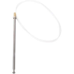 KIMISS Stereo Antenna 1408270001 Car Radio Antenna Retractable Stainless Steel Replacement for W140 W124 W202 W210 R129 1992‑2002
