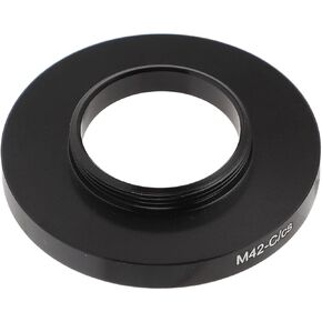 Metal C CS Mount to M42 Lens Adapter, M42*0.75mm Female to C CS Mount Coupling Adapter Ring for Macro and Astronomical Photography