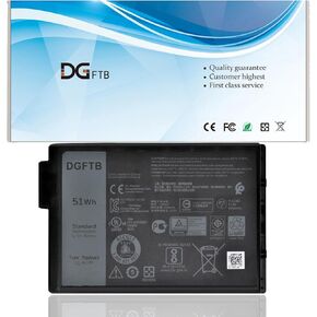 New 7WNW1 Laptop Battery Compatible for Dell Latitude 7424 5424 5420 Rugged Extreme Series DMF8C 0DMF8C 0GK3D3 GK3D3 P85G P85G001 P86G001 (11.4V 51Wh/4342mAh 3Cell)