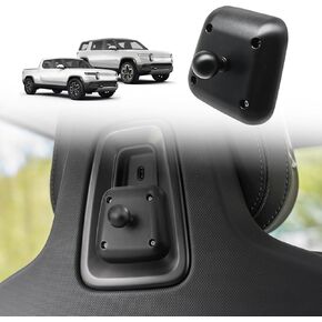 BestEvMod Seat Back Second Row Anchor 1/4 Screw Mount Phone Holder Tablet Mag Safe Compatible with 2022-2024 Rivian R1T&R1S Backseat fits All Phones&Android 360° Adjustable(Tablet Holder)