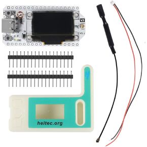 AITRIP مجموعتان 915 ميجا هرتز ESP32 Lora V3 WiFi + BLE لوحة تطوير SX1262 Type-C Lora Kit 0.96 بوصة شاشة OLED ESP32-S3 ثنائي النواة مع حافظة واقية متوافقة مع Arduino NodeMCU