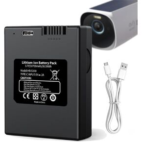 بطارية S330 Security قابلة لإعادة الشحن لـ eufy S230 S220 E330 Video Smart Lock 3 في 1 وSmart Drop-10700mAh لاستبدال بطارية eufy