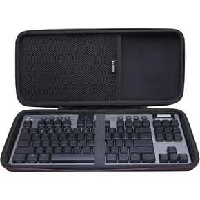 حافظة صلبة LTGEM للوحة مفاتيح الألعاب الميكانيكية Logitech G915 TKL Tenkeyless Lightspeed اللاسلكية RGB (أسود)