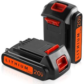 2Pack DSANKE LBXR20 3500mAh Replacement for Black and Decker 20V Lithium Battery Max LB20 LBX20 LST220 LBXR2020-OPE LBXR20B-2 LB2X4020 Cordless Tool Battery