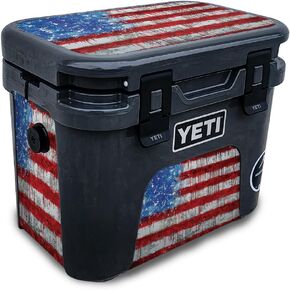 Skin Compatible with Yeti Roadie 15 Hard Cooler - Watercolor White - Premium 3M Vinyl Protective Wrap Decal Cover - Easy to Apply | Crafted in The USA by MightySkins