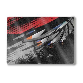 Glossy Glitter Laptop Skin Compatible with Surface Laptop 7 15" (2024) - Orange Tag - Premium 3M Vinyl Protective Wrap Decal Cover - Easy to Apply | Crafted in The USA by MightySkins