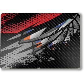 Glossy Glitter Laptop Skin Compatible with Surface Laptop 7 15" (2024) - Orange Tag - Premium 3M Vinyl Protective Wrap Decal Cover - Easy to Apply | Crafted in The USA by MightySkins