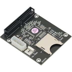 5V SD Card Module to IDE3.5 40 Pin Disk Drive Adapter Board Riser Card Capacity Supports Up to 128GB SDXD Card ATA IDE Module
