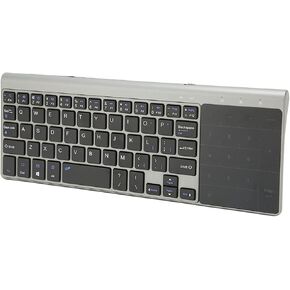 Zyyini Keyboard Touchpad, 2 in 1 Portable Keyboard with Touchpad Numeric Keypad,QWERTY Layout Keyboard, for Notebooks, Computers