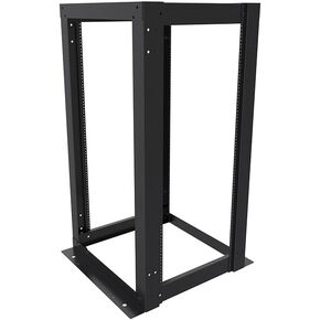 NavePoint 25U عرض 23 بوصة حامل إطار مفتوح بأربعة أعمدة مع مترابطة لمعدات 19 بوصة، رف الخادم بسعة وزن 881 رطل، حامل على الأرض، علامات RU in Kuwait