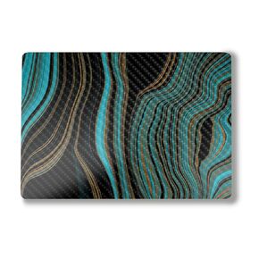 Carbon Fiber Laptop Skin Compatible with Surface Laptop 7 15" (2024) - Raw Energy - Premium 3M Vinyl Protective Wrap Decal Cover - Easy to Apply | Crafted in The USA by MightySkins