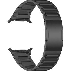 سوار تيتانيوم من TRUMiRR لساعة Galaxy Watch Ultra 47 مم، حزام ساعة بنقرة واحدة وبدون فجوة حزام إبزيم مدمج لساعة Samsung Galaxy Watch Ultra 47 مم (2024) in Kuwait