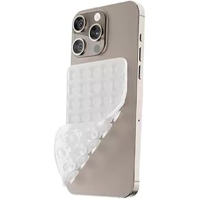 Silicone Suction Phone Case Adhesive Mount Hands-Free Anti-Slip Mobile Accessory Holder for iPhone and Android Selfies and Tiktok Videos - 3 Packs