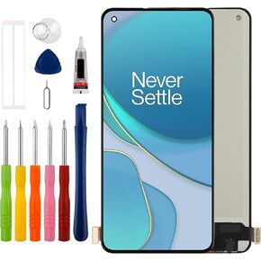 Duotipa جديد TFT شاشة تعمل باللمس محول الأرقام الجمعية استبدال لOneplus 8T 1+8T 6.55 بوصة KB2001 KB2000 KB2003 KB2005 مع مجموعة أدوات الإصلاح الفنية - لا توجد وظيفة بصمة الإصبع