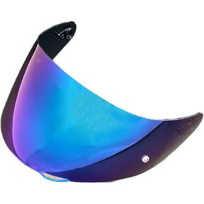 K1 Face Shield Uv-Protected for AGV K1, K1S, K3SV, K5, K5S Helmet Shield Visor Windshield (Rainbow-Day use only)