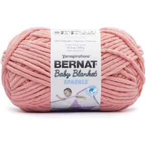 Bernat Baby Blanket Sparkle 300g - Rose Glow Sparkle