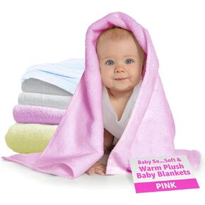 Baby So... Soft Plush Baby Blanket – Cozy, Machine Washable – Perfect for Newborns, Infants & Toddlers - Yellow in Kuwait