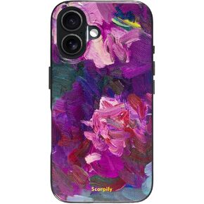 for iPhone 16 Pro Case [Compatible with MagSafe] with Matte Black Leopard Cheetah Print Design, Cute Magnetic Phone Cover for Women Girls and Men, Slim Bumper with Stylish Pattern