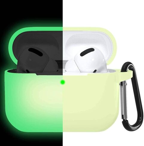 Airpods Pro 2 Case 2nd Generation (2022) Silicone Shockproof Cover - Glow in The Dark Green in Saudi Arabia
