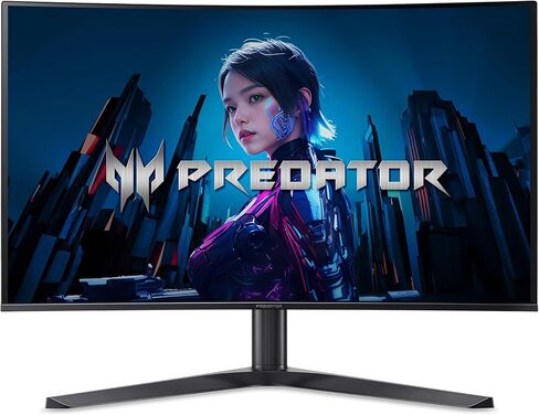 Acer Predator X32 | 31.5" UHD 3840 x 2160 Quantum Dot OLED 1700R Curved Gaming Monitor | AMD FreeSync Premium | 240Hz | 0.03ms | 1000nits @ HDR 3% | DCI-P3 99% | USB Type-C, 2 x DP 1.4 & 2 x HDMI 2.1 in Saudi Arabia