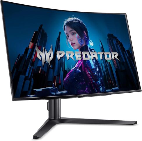 Acer Predator X32 | 31.5" UHD 3840 x 2160 Quantum Dot OLED 1700R Curved Gaming Monitor | AMD FreeSync Premium | 240Hz | 0.03ms | 1000nits @ HDR 3% | DCI-P3 99% | USB Type-C, 2 x DP 1.4 & 2 x HDMI 2.1 in Saudi Arabia