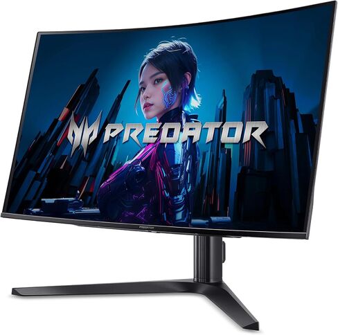 Acer Predator X32 | 31.5" UHD 3840 x 2160 Quantum Dot OLED 1700R Curved Gaming Monitor | AMD FreeSync Premium | 240Hz | 0.03ms | 1000nits @ HDR 3% | DCI-P3 99% | USB Type-C, 2 x DP 1.4 & 2 x HDMI 2.1 in Saudi Arabia