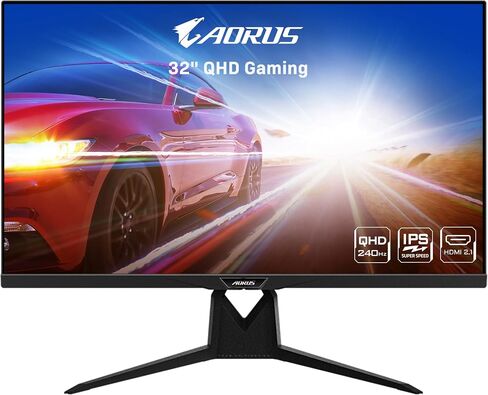 شاشة Gigabyte AORUS FI32Q-X مقاس 32 بوصة QHD SS IPS للألعاب، شاشة KVM مدمجة، شاشة عرض 2560 × 1440، معدل تحديث 240 هرتز، وقت الاستجابة 1 مللي ثانية (GTG)، 1xDisplayPort 1.4، 2xHDMI 2.1، 3xUSB 3.0،-KVM+USB Type-C in Saudi Arabia