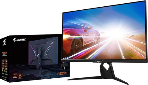 شاشة Gigabyte AORUS FI32Q-X مقاس 32 بوصة QHD SS IPS للألعاب، شاشة KVM مدمجة، شاشة عرض 2560 × 1440، معدل تحديث 240 هرتز، وقت الاستجابة 1 مللي ثانية (GTG)، 1xDisplayPort 1.4، 2xHDMI 2.1، 3xUSB 3.0،-KVM+USB Type-C in Saudi Arabia