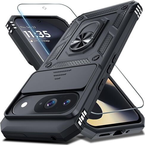 for Google Pixel 11/11 Pro Case Built in Slide Camera Cover,Black in Kuwait