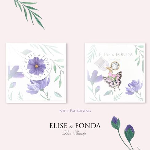 ELISE & FONDA TP393 Type-C USB Charging Port Anti Dust Plug Butterfly BowTulips Cell Phone Charm for iPhone 15 /Samsung/OnePlus/Xiaomi/oppo Android Phones (Black & Pink) in Saudi Arabia