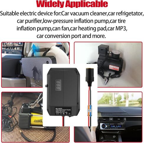 20V to 12V Step Down Converter for Craftsman 20V V20 Battery, Power Wheels Adapter with Cigarette Lighter, DC 5-13V Buck Converter Voltage Regulator for RC Car, DIY, Car Appliances in Saudi Arabia