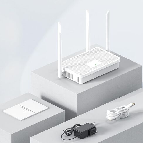 UeeVii AX1200 WiFi 5 WiFi Router, Dual-Band Gigabit Wireless Router Compatible with Wireless Bridge & AP, 1x WAN,3X LAN Ethernet Router Supports Guest WiFi, Parental Controls, OneMesh, AP Mode in Kuwait