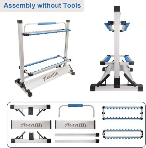 Aventik Fishing Rod Rack, Gunsmoke 12&24 Rods Aluminum Fishing Rod Holder (24 Rod Racks) in Saudi Arabia