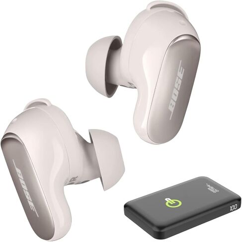 Bose QuietComfort Ultra Wireless Noise Cancelling Earbuds, Bluetooth Noise Cancelling Earbuds with Spatial Audio and World-Class Noise Cancellation Bundle with Green Extreme Charger (Lunar Blue) in Saudi Arabia