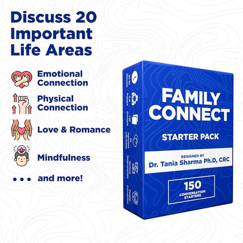 Life Sutra Family Connect - 400 Conversation Starters, Fun Games for Kid, Teens & Adults - Get to Know Each Other Better, Ideal for Game Night & Road Trips in Saudi Arabia