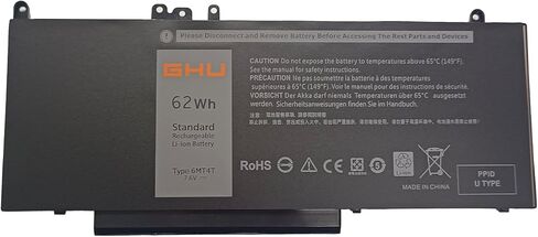 بطارية GHU 6MT4T 62Wh 7.6V لأجهزة Dell Latitude 14 5470 E5470 15 5570 E5570 الدقة 15 3510 M3510 رقم الجزء 7V69Y TXF9M 79VRK in Saudi Arabia