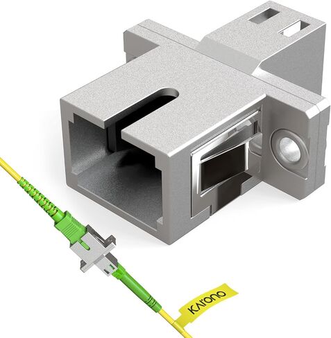 كابل محول الألياف الضوئية المزدوج ST إلى LC متعدد الأوضاع 62.5/125، محول دونجل موصل هجين، محول نقل متبادل عبر الإنترنت من ذكر إلى أنثى - 1 قدم. in Kuwait