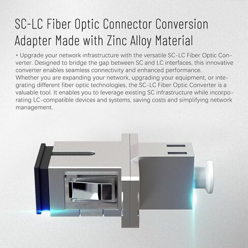 كابل محول الألياف الضوئية المزدوج ST إلى LC متعدد الأوضاع 62.5/125، محول دونجل موصل هجين، محول نقل متبادل عبر الإنترنت من ذكر إلى أنثى - 1 قدم. in Kuwait
