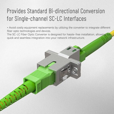 كابل محول الألياف الضوئية المزدوج ST إلى LC متعدد الأوضاع 62.5/125، محول دونجل موصل هجين، محول نقل متبادل عبر الإنترنت من ذكر إلى أنثى - 1 قدم. in Kuwait