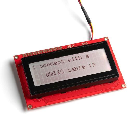 SparkFun 20x4 SerLCD - إضاءة خلفية RGB (Qwiic) - شاشة سوداء على شاشة حمراء/أخضر/أزرق تتواصل مع المنطق والطاقة التسلسلية I2C SPI 3.3V in Saudi Arabia