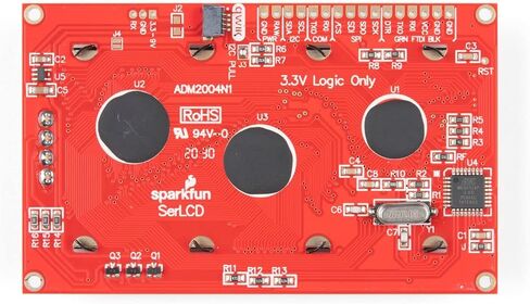 SparkFun 20x4 SerLCD - إضاءة خلفية RGB (Qwiic) - شاشة سوداء على شاشة حمراء/أخضر/أزرق تتواصل مع المنطق والطاقة التسلسلية I2C SPI 3.3V in Saudi Arabia