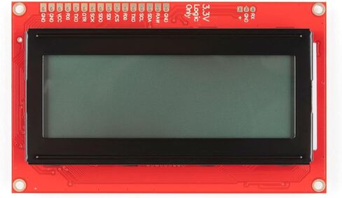 SparkFun 20x4 SerLCD - إضاءة خلفية RGB (Qwiic) - شاشة سوداء على شاشة حمراء/أخضر/أزرق تتواصل مع المنطق والطاقة التسلسلية I2C SPI 3.3V in Saudi Arabia