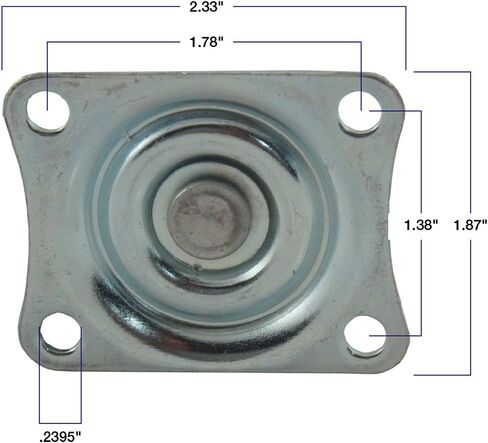 Titan 3" Thermoplastic Rubber (TPR) Swivel Plate Threaded Stem Caster w/Brake, 110-lb. Capacity, Gray in Saudi Arabia