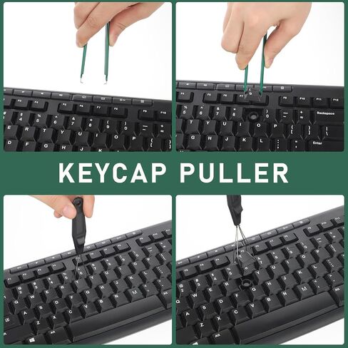 Keyboard Switch Puller, 7 Pcs Keyboard Switch Lube Kit Key Extractor Kit with Switch Opener, Keycap Puller, Lube Brushes,Tweezers for Mechanical Keyboard Electronic Component Removing Fixing Cleaning in Saudi Arabia