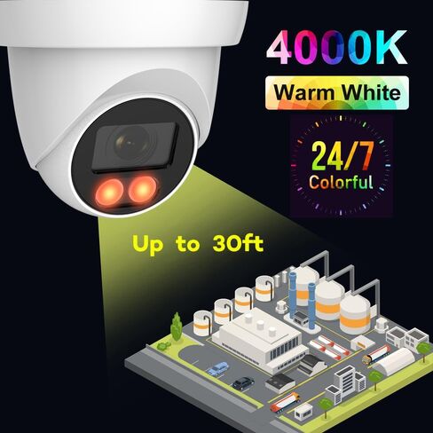 كاميرا مراقبة CCTV ذات زاوية واسعة 24/7 بالألوان الكاملة 5MP TVI، 5MP AHD، 4MP CVI in Kuwait