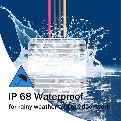 DC 48V Step Down to 13.8V 30A 414W Converter Voltage Regulator, IP68 Waterproof Voltage Reducer Transformer Power Supply for Golf Cart, Bus, Trucks, Taxi, LCD TV and Monitoring System in Kuwait