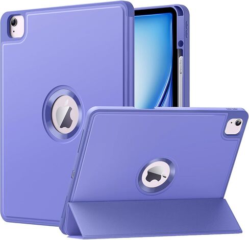 MoKo for iPad Air 13 Inch M2 Case 2024/ iPad Pro 12.9 Case (6th/5th Gen 2022/2021) with Pen Holder, Smart Protective Cover for iPad Air 13 inch with Back Trifold Stand, Auto Wake/Sleep, Navy Blue in Saudi Arabia