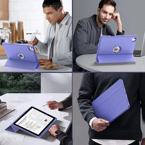 MoKo for iPad Air 13 Inch M2 Case 2024/ iPad Pro 12.9 Case (6th/5th Gen 2022/2021) with Pen Holder, Smart Protective Cover for iPad Air 13 inch with Back Trifold Stand, Auto Wake/Sleep, Navy Blue in Saudi Arabia