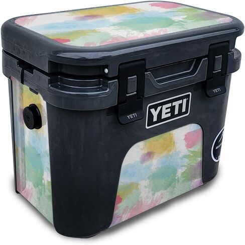 Skin Compatible with Yeti Roadie 15 Hard Cooler - Watercolor White - Premium 3M Vinyl Protective Wrap Decal Cover - Easy to Apply | Crafted in The USA by MightySkins in Saudi Arabia